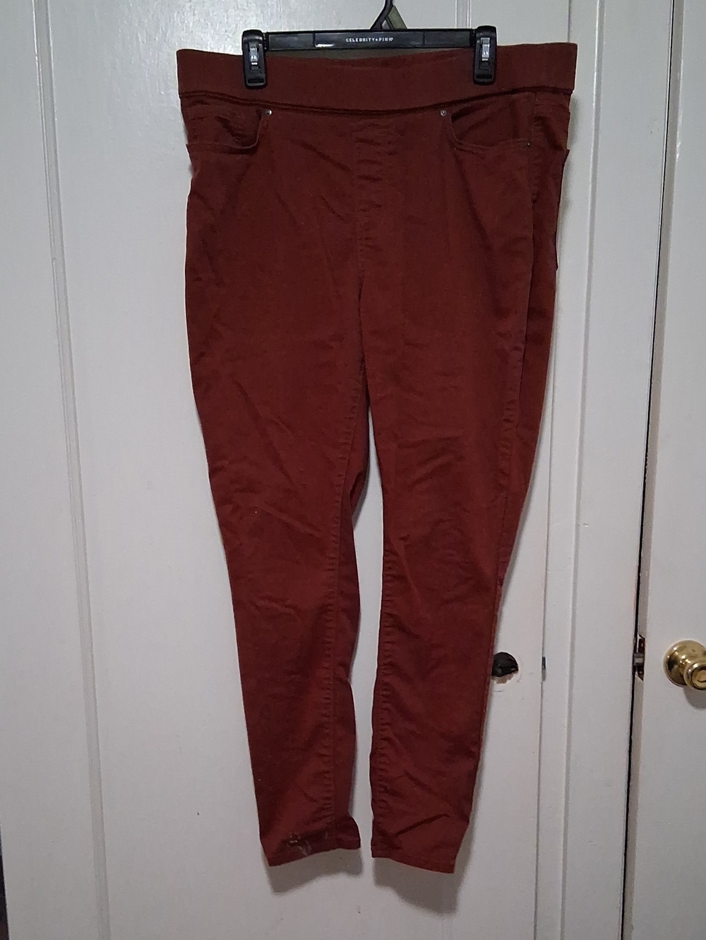 Signature by Levi Strauss Slim Stretch Chinos in Rust Brown